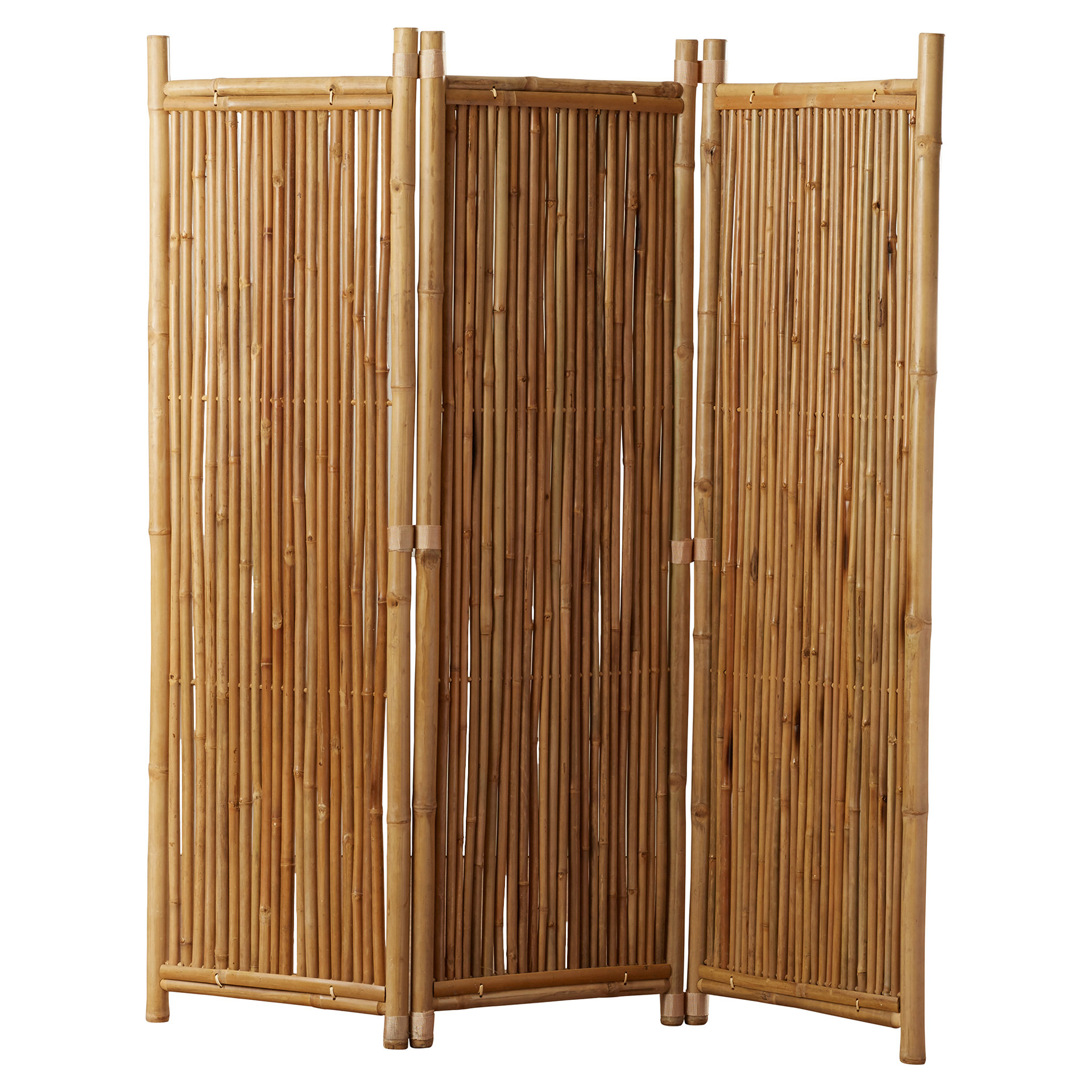 Bay Isle Home Porter 63" x 60" 3 Panel Bamboo Room Divider & Reviews